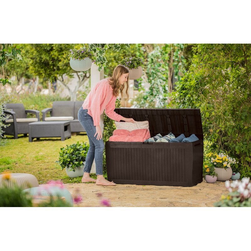 71 Gallon Outdoor Storage Box Deck Patio Poolside outlet Storage Container